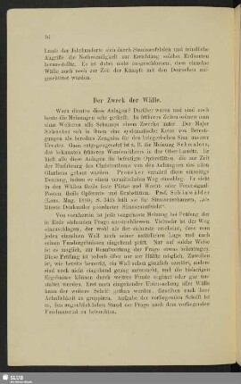 Der Zweck der Wälle