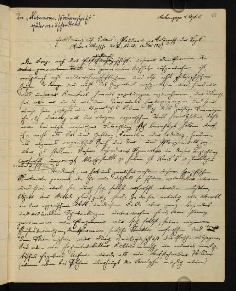 Entwürfe zu Veröffentlichungen über die Tendaguru-Expedition 1911