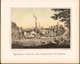 Papierfabrik v. Grimm & v. Otto in Doberschau bei Bautzen