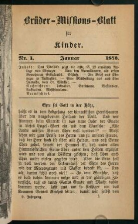1-24, Januar 1873 (Nr. 1)