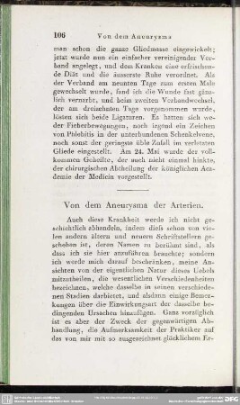 Von dem Aneurysma der Arterien