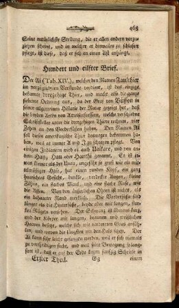 Hundert und eilfter Brief. - Hundert und zwanzigster Brief.