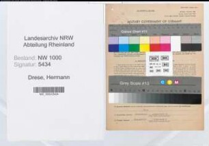 Entnazifizierung Hermann Drese, geb. 14.07.1902 (Telegrafenwerkmeister)