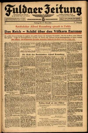 Ausgabe vom Montag, den 27. März 1944.