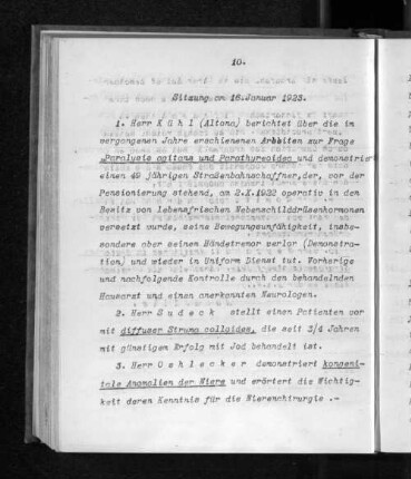 Sitzung am 16. Januar 1923.
