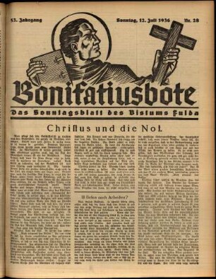 Ausgabe vom Sonntag, den 12. Juli 1936.