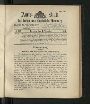 No. 270, 7. Dezember 1915