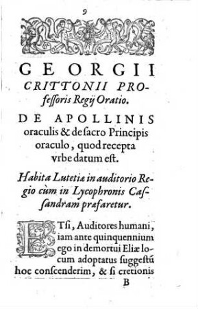 De Apollinis oraculis