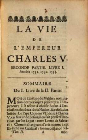La Vie De L'Empereur Charles V., 2
