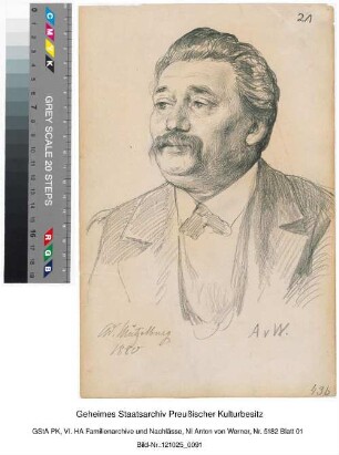 Portraitstudie: Adolf Mützelburg