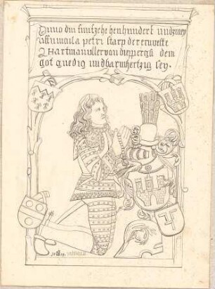 Hoffstadt, Friedrich; Kassette 5: Mappe IV, Grabsteine (1564 - 1588) - Ansicht