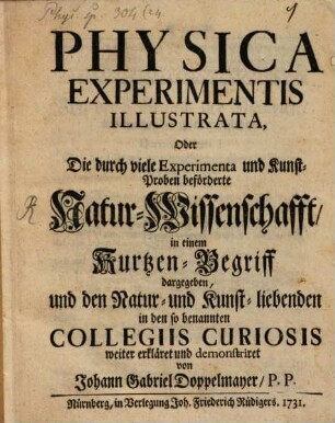 Physica experimentis illustrata