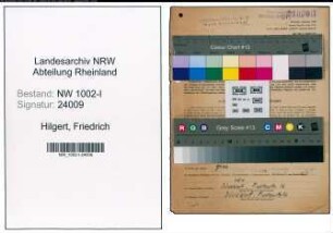 Entnazifizierung Friedrich Hilgert, geb. 25.09.1887 (Koch)