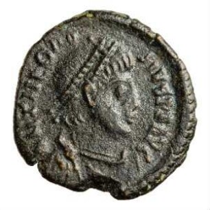 Münze, Aes 4, 379 - 395 n. Chr.