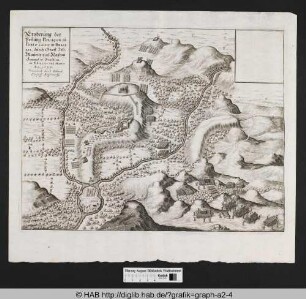 Eroberung der Vestung Povacon zu Porto Calvo in Brasilia, durch Graff Joh. Mauritz von Nassau General in Brasilien im Februario und Martio Anno 1637