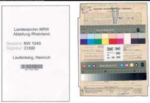 Entnazifizierung Heinrich Von Laufenberg , geb. 14.07.1909 (Zahntechnikermeister)
