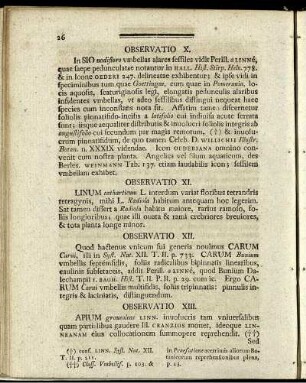 Observatio XIII. - Observatio XXIV.