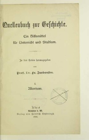 1: Altertum