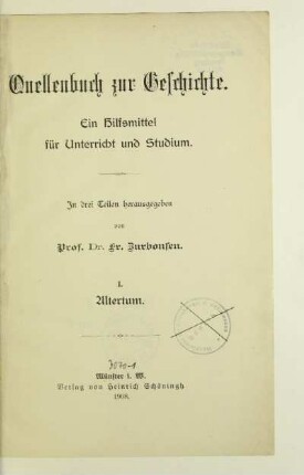 1: Altertum