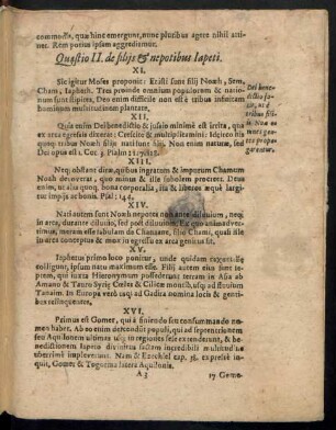 Quaestio II. de filiis & nepotibus lapeti.