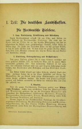 Die Norddeutsche Tiefebene
