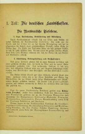 Die Norddeutsche Tiefebene