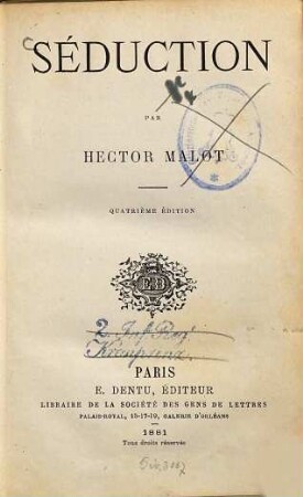 Séduction : Par Hector Malot