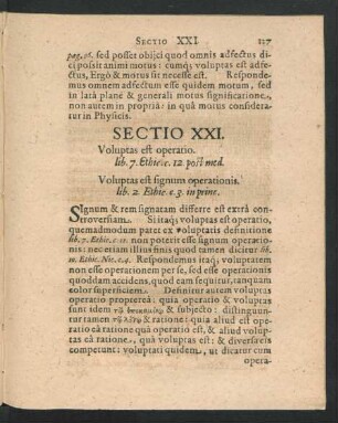 Sectio XXI. - XXX.