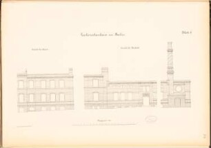 Leichenschauhaus der Charité, Berlin: Ansichten der Ost- und Nordseite 1:100