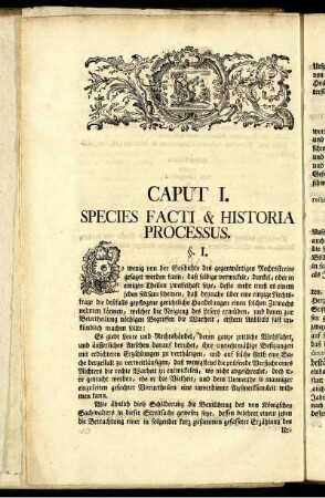 Caput I. Species Facti & Historia Processus.