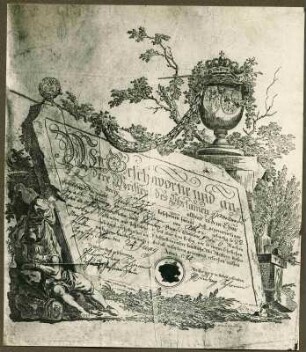 Geleitbrief des Hafners Johann Schwinn, 1784