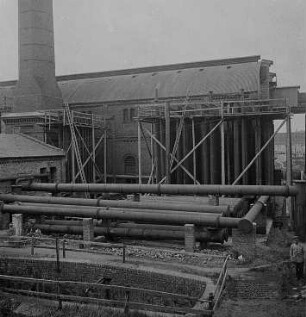 Liegende und stehende Kondensation der I. Anlage : Technikgeschichte | Technologie | Gewinnung und Verarbeitung von Braunkohle | Teerschwelerei | Pfännerschaft Halle (Saale)