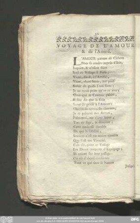 Voyage De L'Amour & de l'Amitié.