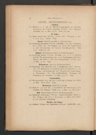Aebte, Aebtissinnen etc