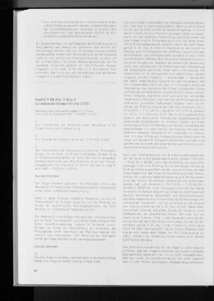 VwGO § 68 Abs. 1 Satz 2 Juristenausbildungsordnung (JAO)