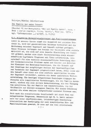 Die Familie der nahen Zukunft