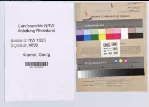 Entnazifizierung Georg Kramer , geb. 22.04.1894 (Steuerinspektor)