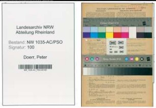 Entnazifizierung Peter Doerr , geb. 16.10.1914 (Bergmann)