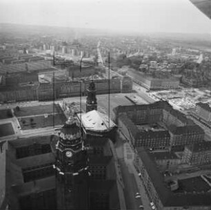 Altmarkt von Dresden : Blickrichtung Nordwesten