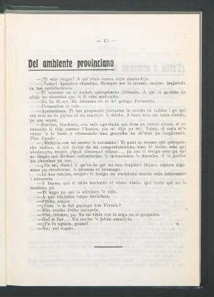 Del ambiente provinciano