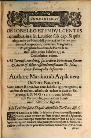 Commentarius de jobeleo et indulgentiis omnibus