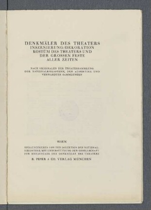 7. Mappe: Theater und Garten