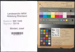 Entnazifizierung Josef Blindert , geb. 09.02.1901 (Rechnungspruefer)