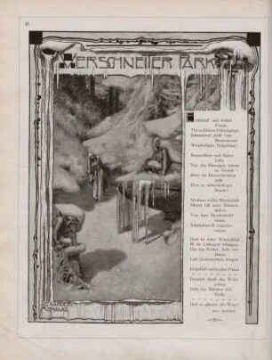 "Verschneiter Park"
