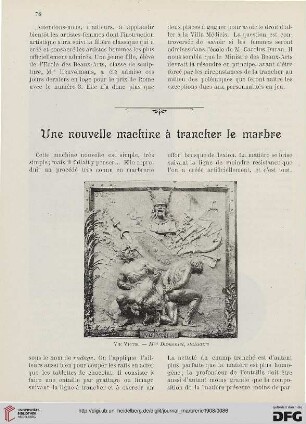 5: Une nouvelle machine à trancher le marbre