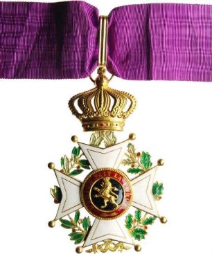 Königlich Belgischer Leopold-Orden oder Orden der Eintracht - Komturkreuz, 2. Modell, am Halsband