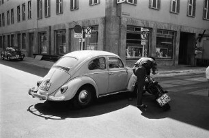 Verkehrsunfall zwischen einem PKW und einem Motorrad an der Kreuzung Zirkel/Lammstraße.