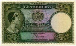 Geldschein, 50 Francs (FRF), 1944?