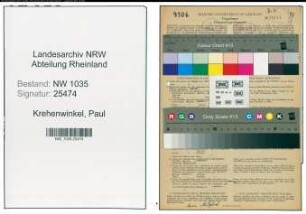 Entnazifizierung Paul Krehenwinkel , geb. 14.02.1907 (Feuerwehrmann)