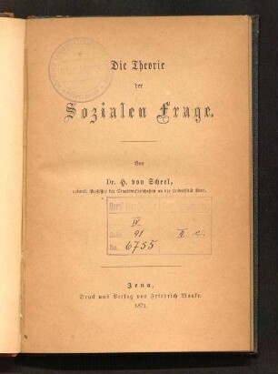 Die Theorie der sozialen Frage